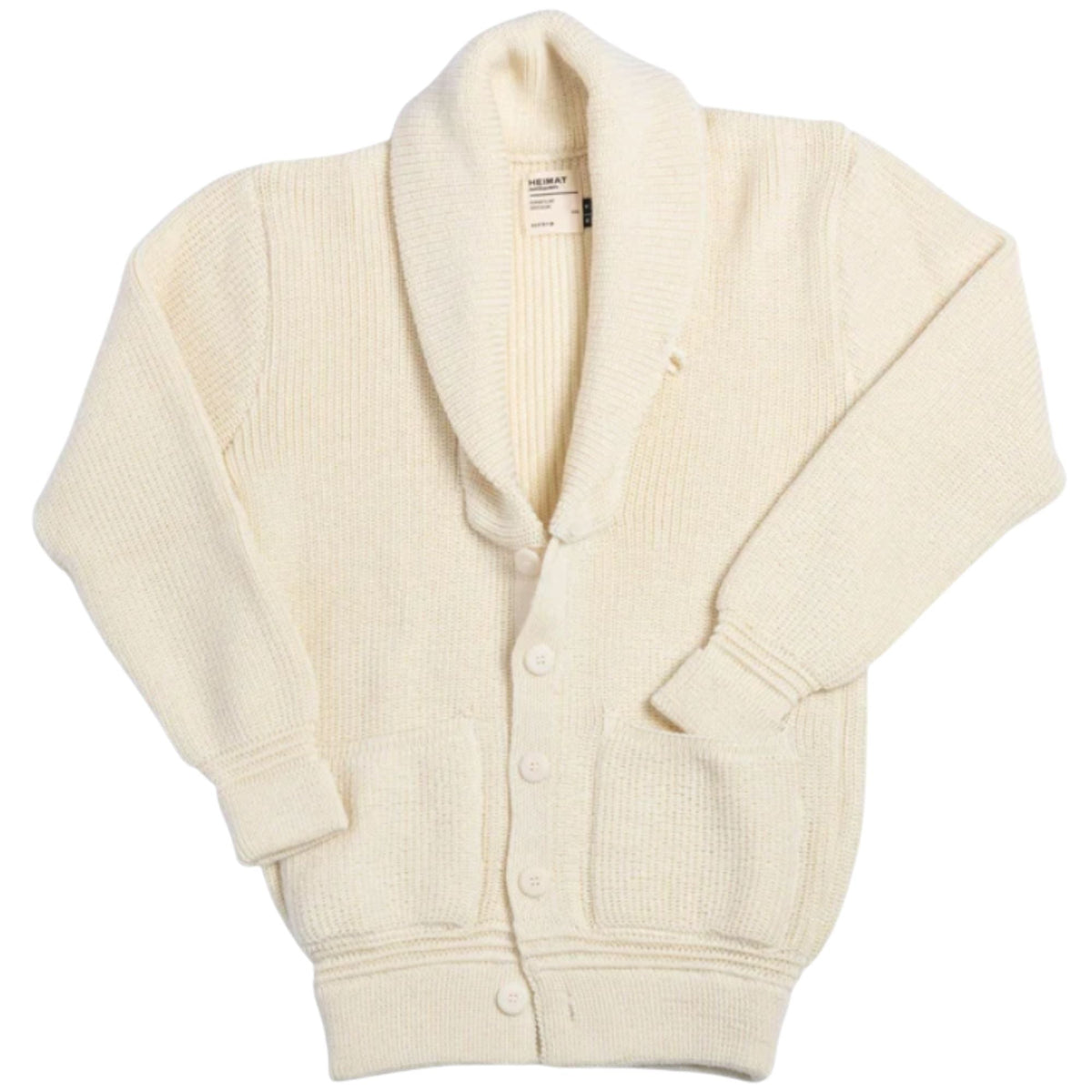 Heimat Virgin Wool Eiger Cardigan - Seashell