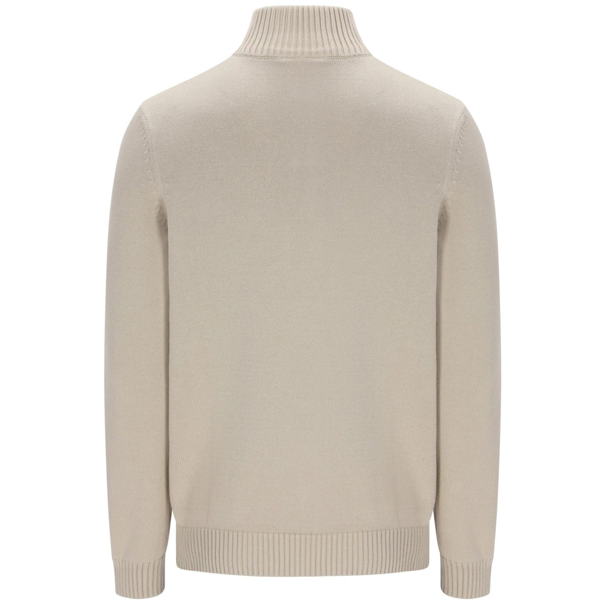 Sergio Tacchini New Dallas 1/4 Zip Knitted Top - Peyote/Martime Blue