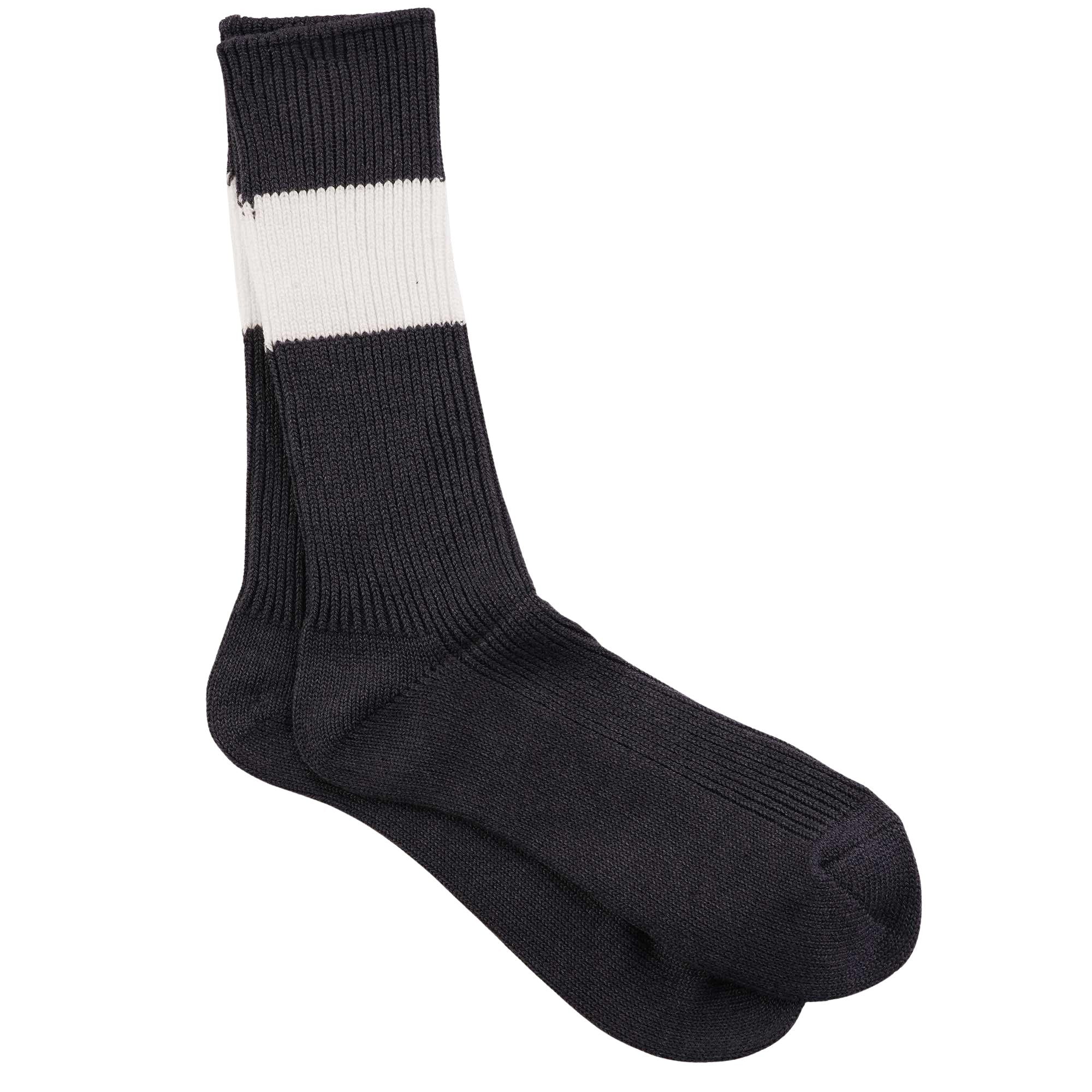 Anonymous Ism Stripe Crew Socks - Grey
