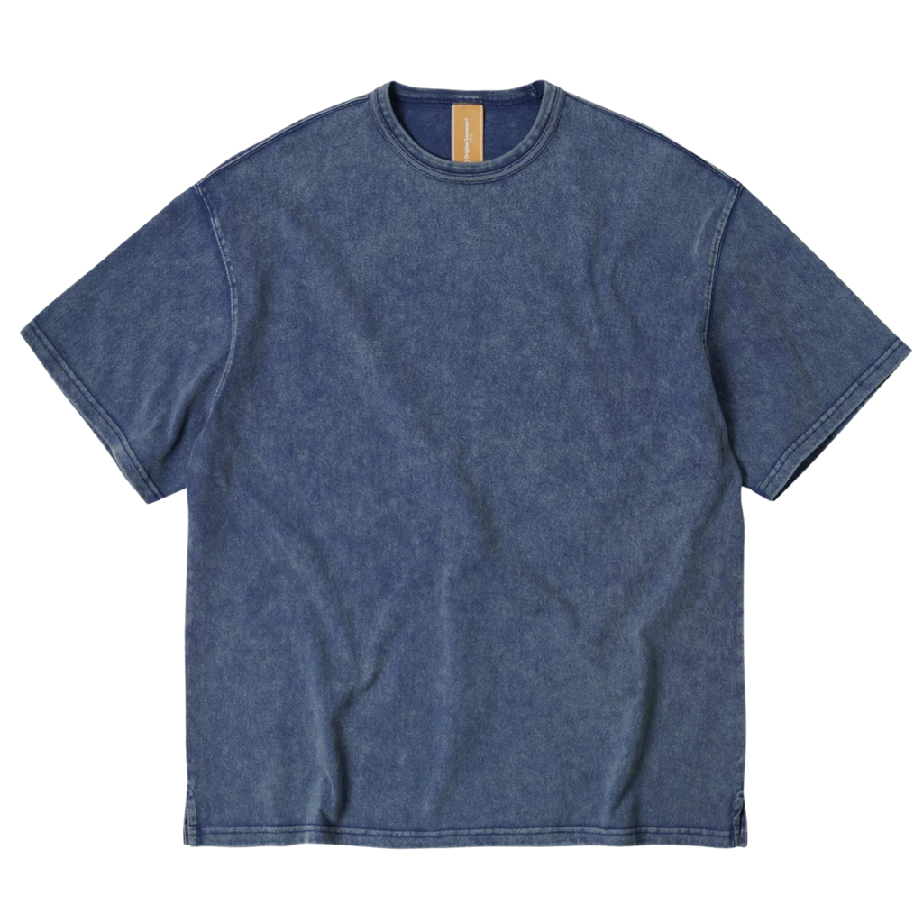 FrizmWORKS OG Vintage Dyeing Half T-Shirt - Washed Navy