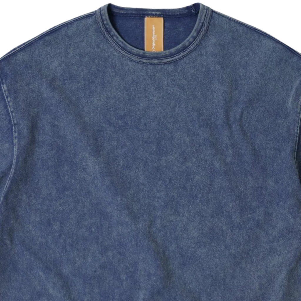 FrizmWORKS OG Vintage Dyeing Half T-Shirt - Washed Navy