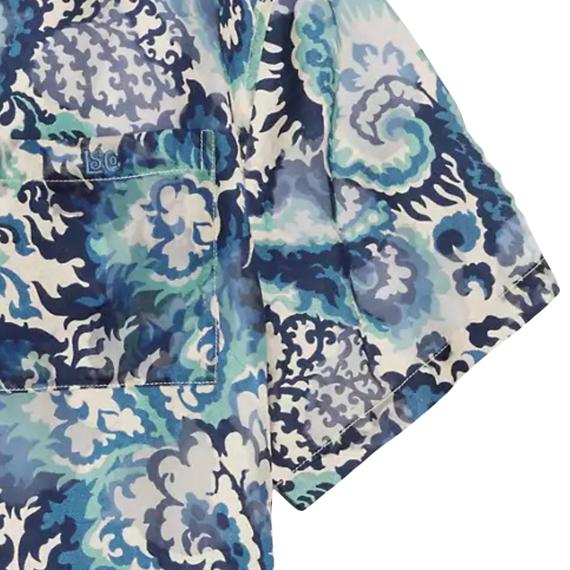 Short Sleeve Camp Shirt - Jacquard