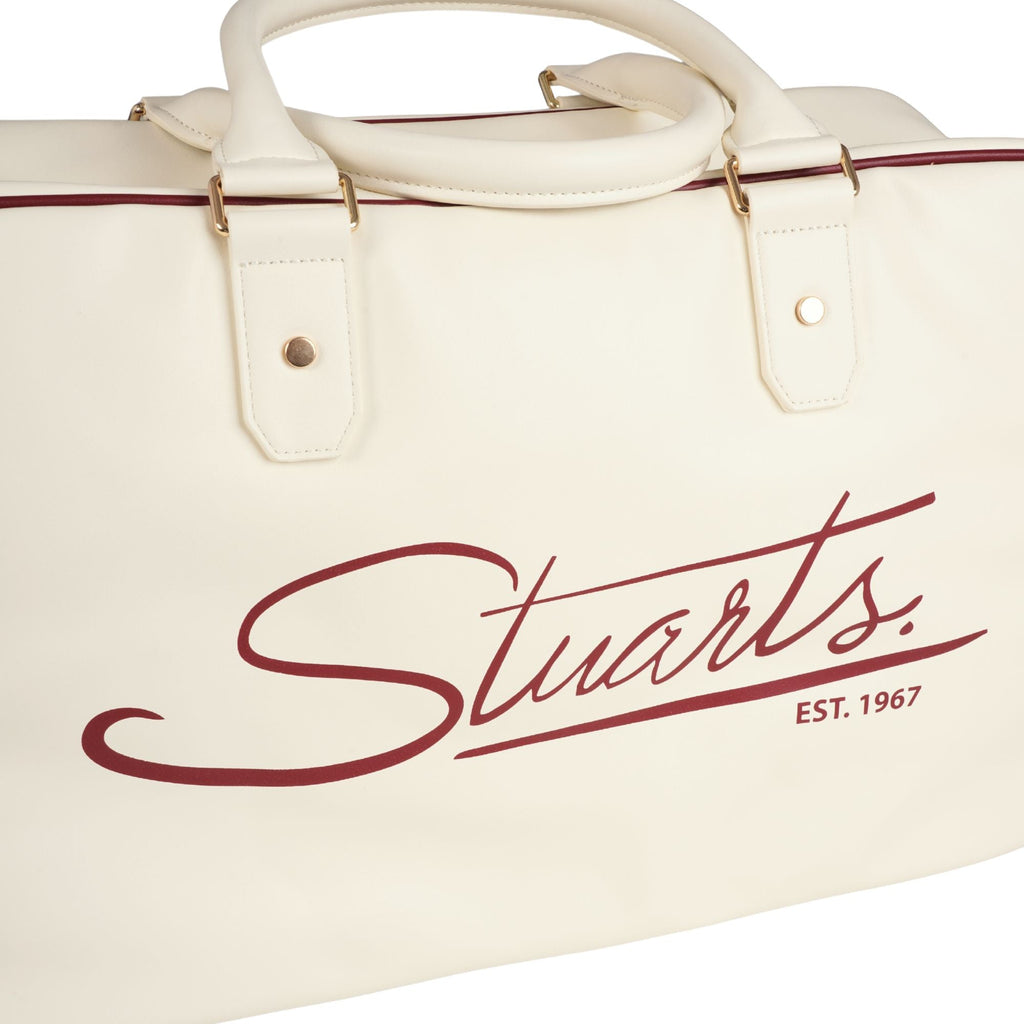 Sergio Tacchini x Stuarts x Stuarts Railton Holdall - Buttercream/Merlot