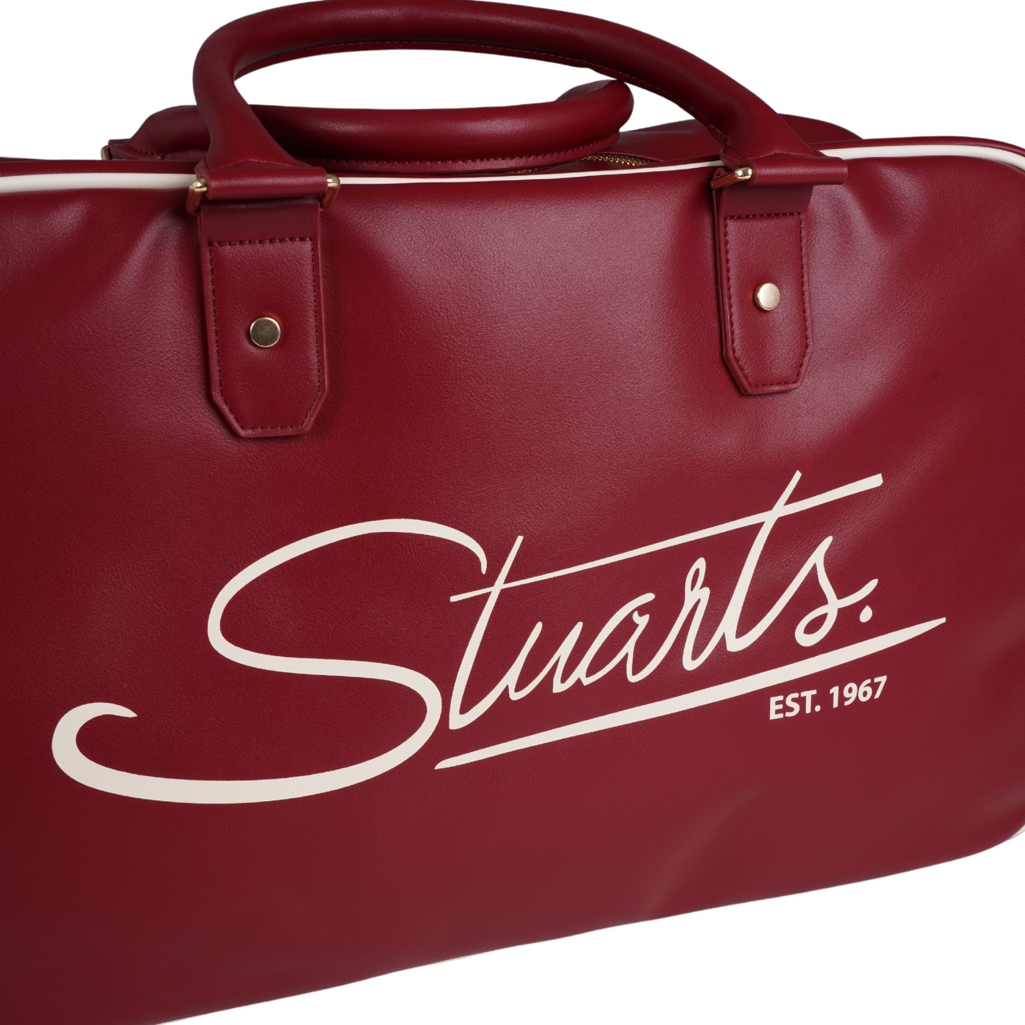 Sergio Tacchini x Stuarts x Stuarts Railton Holdall - Merlot/Buttercream
