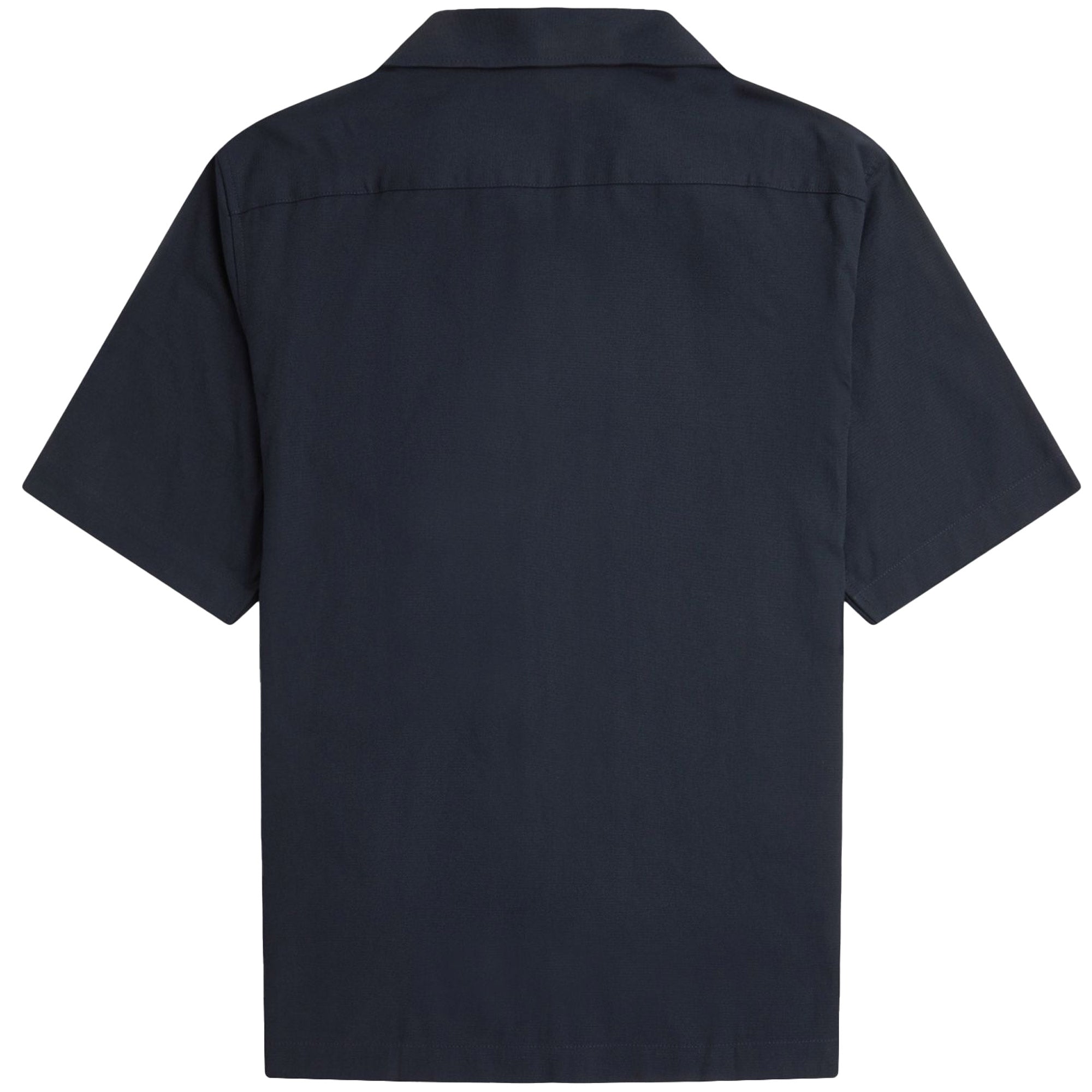Fred Perry Embroidered Revere Collar Shirt - Navy